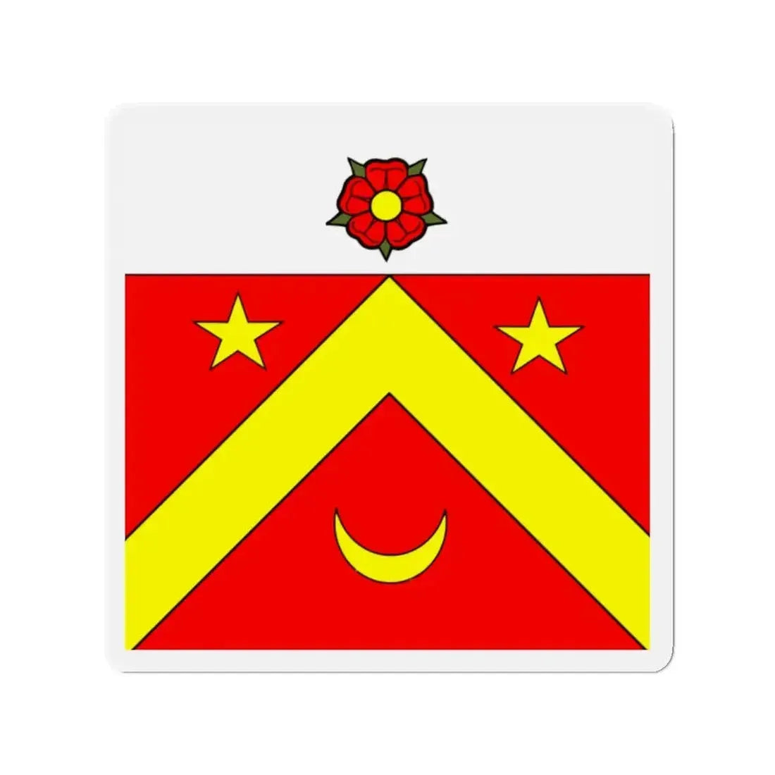 Flag of Autavaux Switzerland - Refrigerator Magnet - The Sticker Space