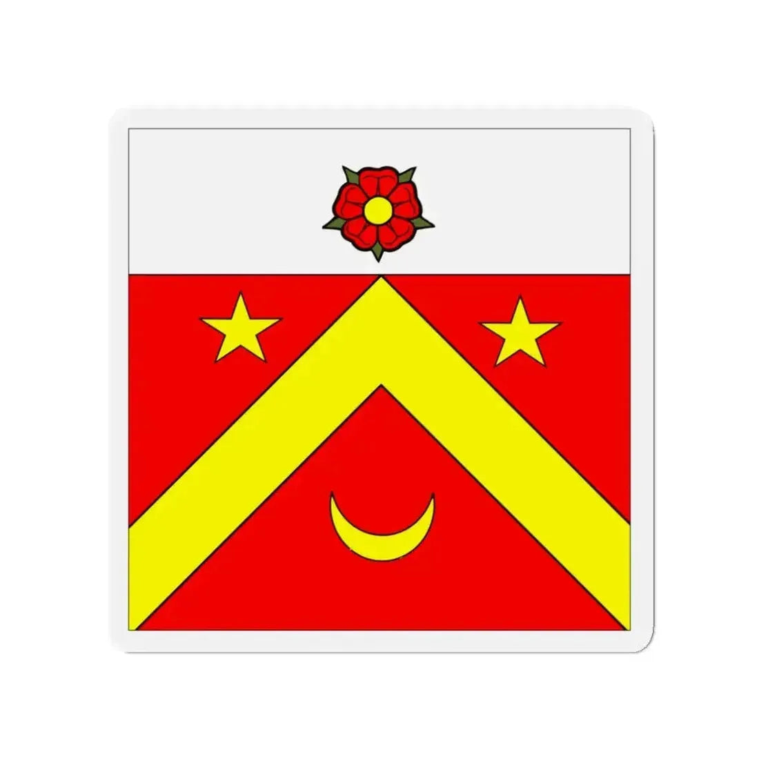 Flag of Autavaux Switzerland - Refrigerator Magnet - The Sticker Space