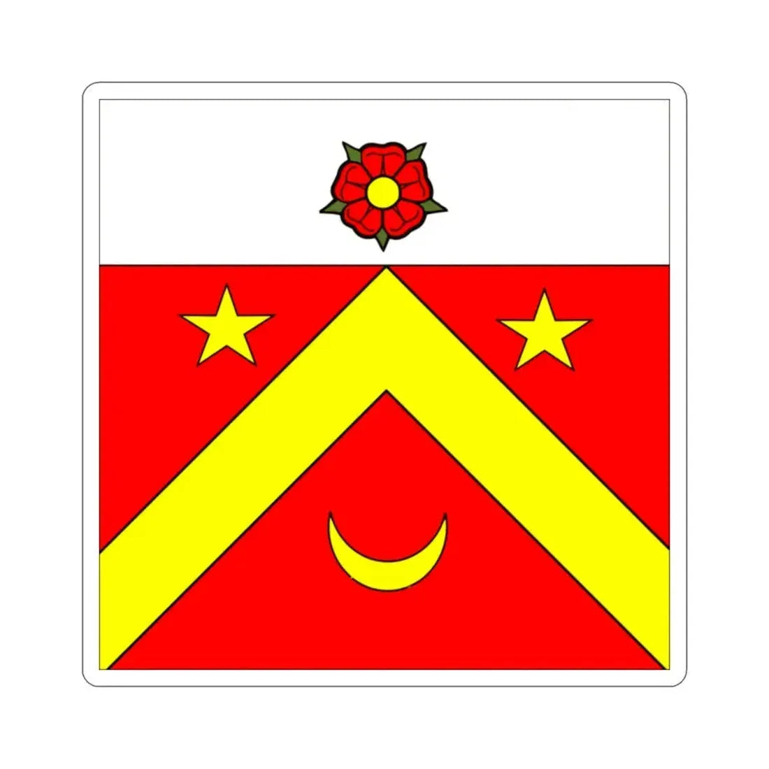 Flag of Autavaux Switzerland STICKER Vinyl Die-Cut Decal 2 Inch - The Sticker Space