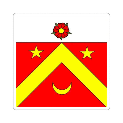 Flag of Autavaux Switzerland STICKER Vinyl Die-Cut Decal 3 Inch - The Sticker Space