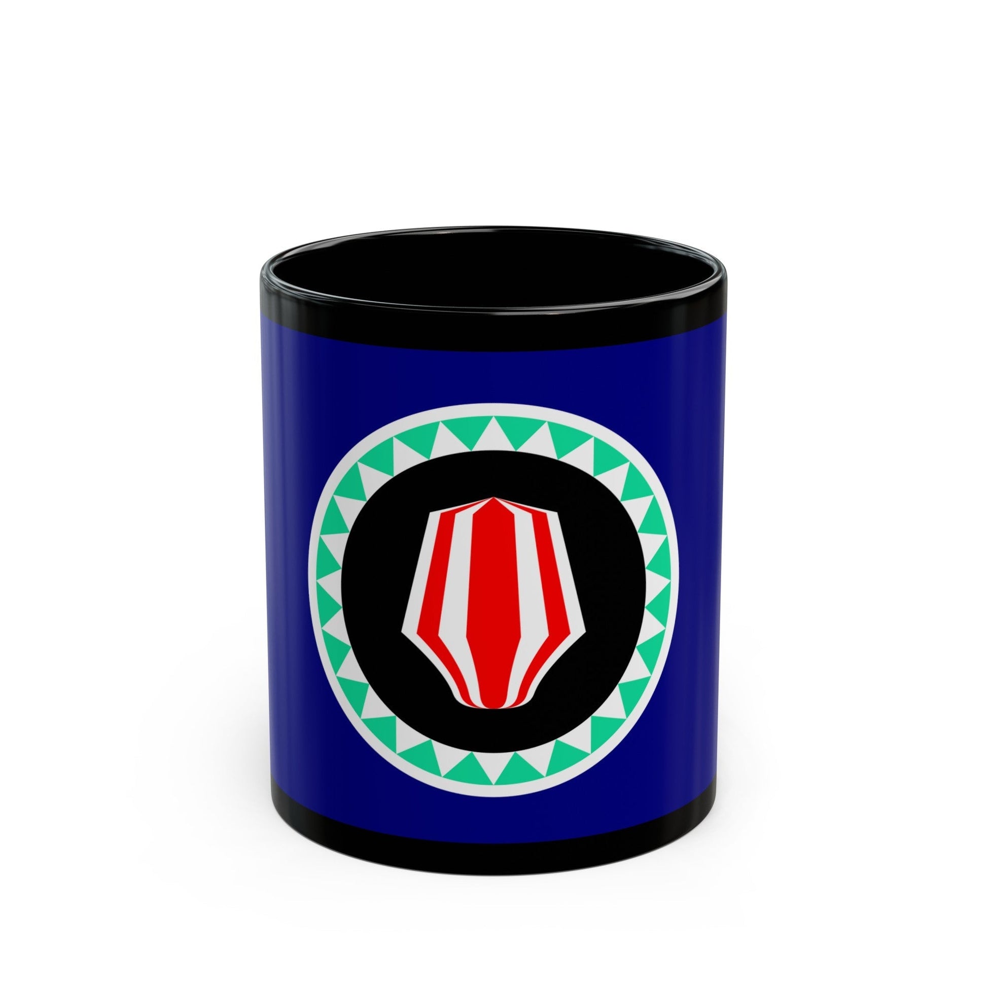 Flag of Autonomous Region of Bougainville Papa New Guinea - Black Coffee Mug-11oz-The Sticker Space