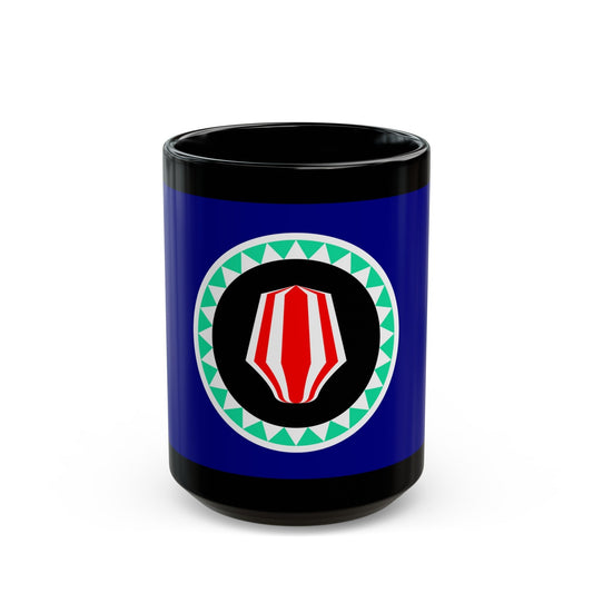 Flag of Autonomous Region of Bougainville Papa New Guinea - Black Coffee Mug-15oz-The Sticker Space