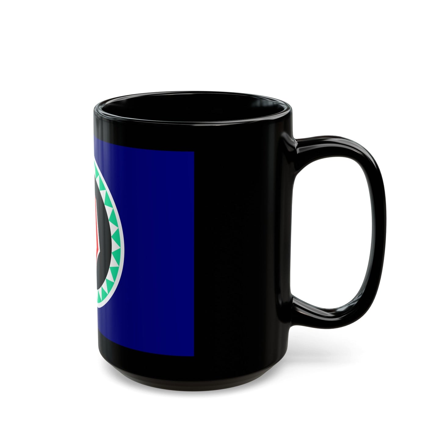 Flag of Autonomous Region of Bougainville Papa New Guinea - Black Coffee Mug-The Sticker Space