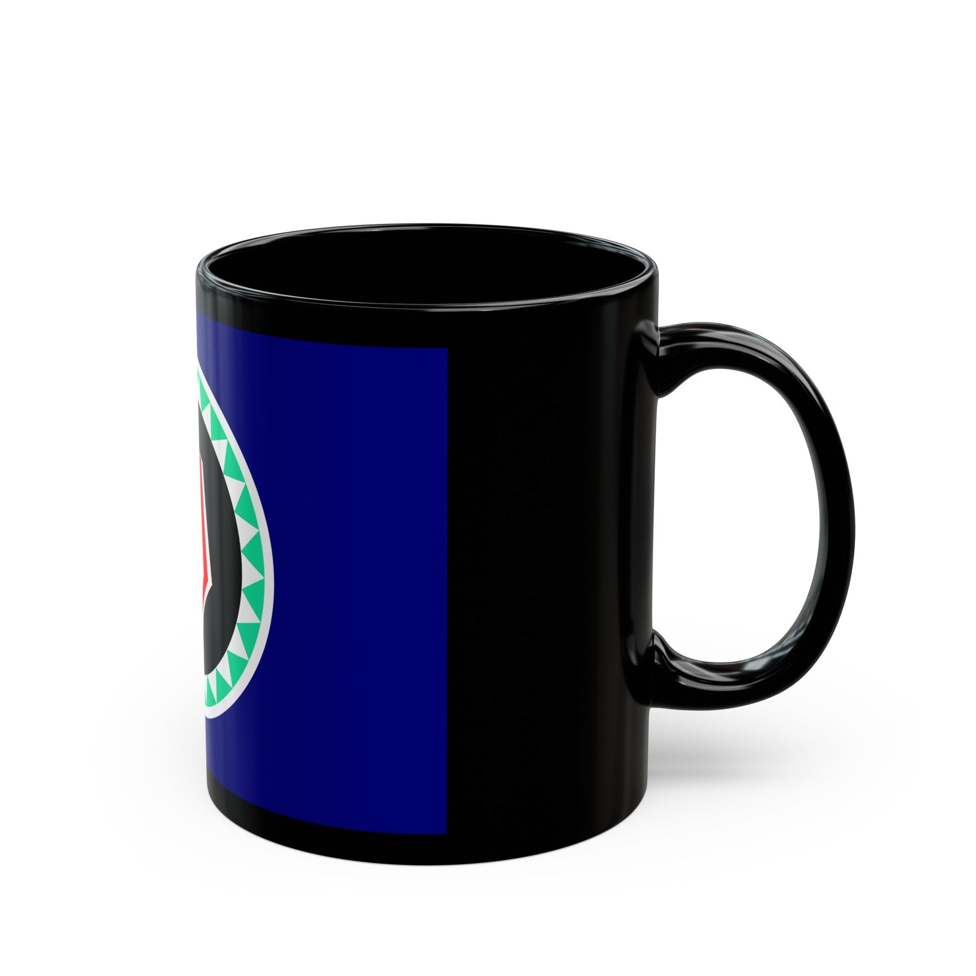 Flag of Autonomous Region of Bougainville Papa New Guinea - Black Coffee Mug-The Sticker Space