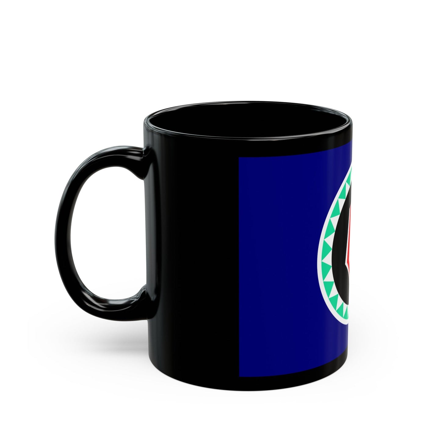 Flag of Autonomous Region of Bougainville Papa New Guinea - Black Coffee Mug-The Sticker Space