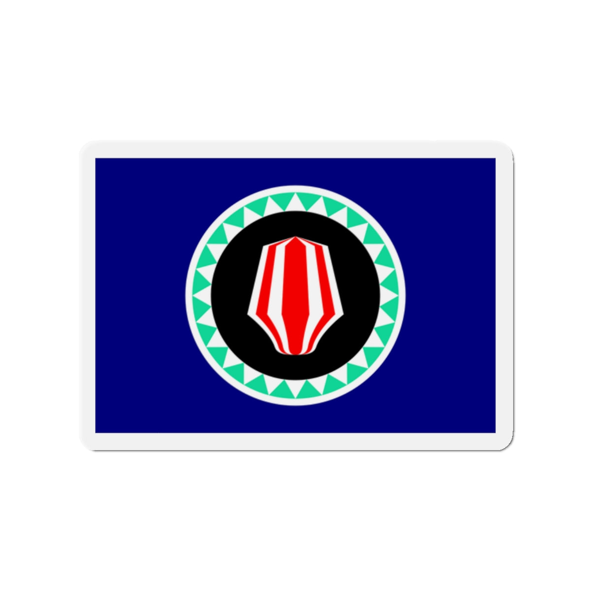 Flag of Autonomous Region of Bougainville Papa New Guinea - Die-Cut Magnet-2" x 2"-The Sticker Space