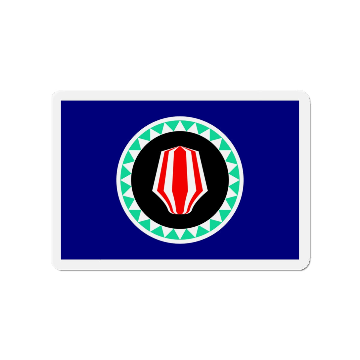 Flag of Autonomous Region of Bougainville Papa New Guinea - Die-Cut Magnet-3" x 3"-The Sticker Space