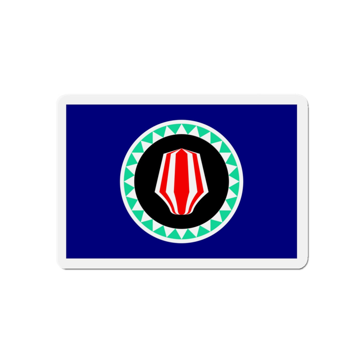 Flag of Autonomous Region of Bougainville Papa New Guinea - Die-Cut Magnet-5" x 5"-The Sticker Space