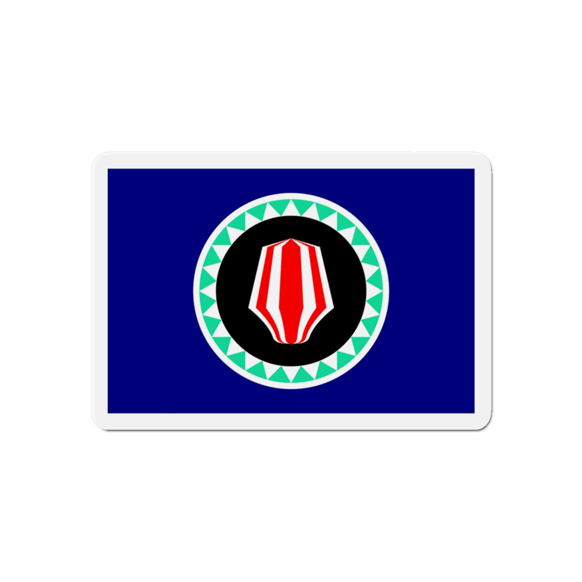 Flag of Autonomous Region of Bougainville Papa New Guinea - Die-Cut Magnet-6 × 6"-The Sticker Space