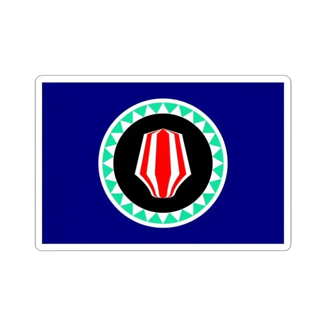 Flag of Autonomous Region of Bougainville Papa New Guinea - STICKER Vinyl Kiss-Cut Decal 3 Inch White - The Sticker Space