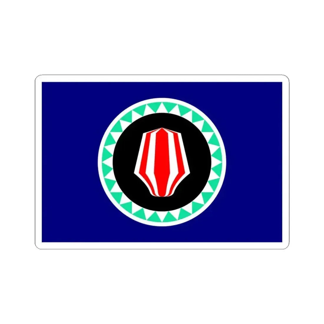 Flag of Autonomous Region of Bougainville Papa New Guinea - STICKER Vinyl Kiss-Cut Decal 4 Inch White - The Sticker Space