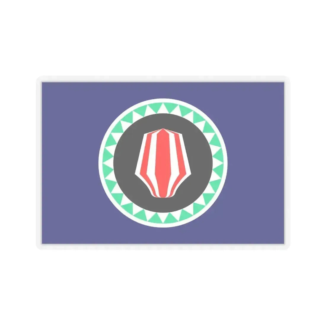 Flag of Autonomous Region of Bougainville Papa New Guinea - STICKER Vinyl Kiss-Cut Decal 6 Inch Transparent - The Sticker Space