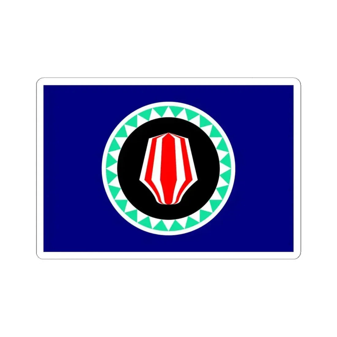 Flag of Autonomous Region of Bougainville Papa New Guinea - STICKER Vinyl Kiss-Cut Decal 6 Inch White - The Sticker Space