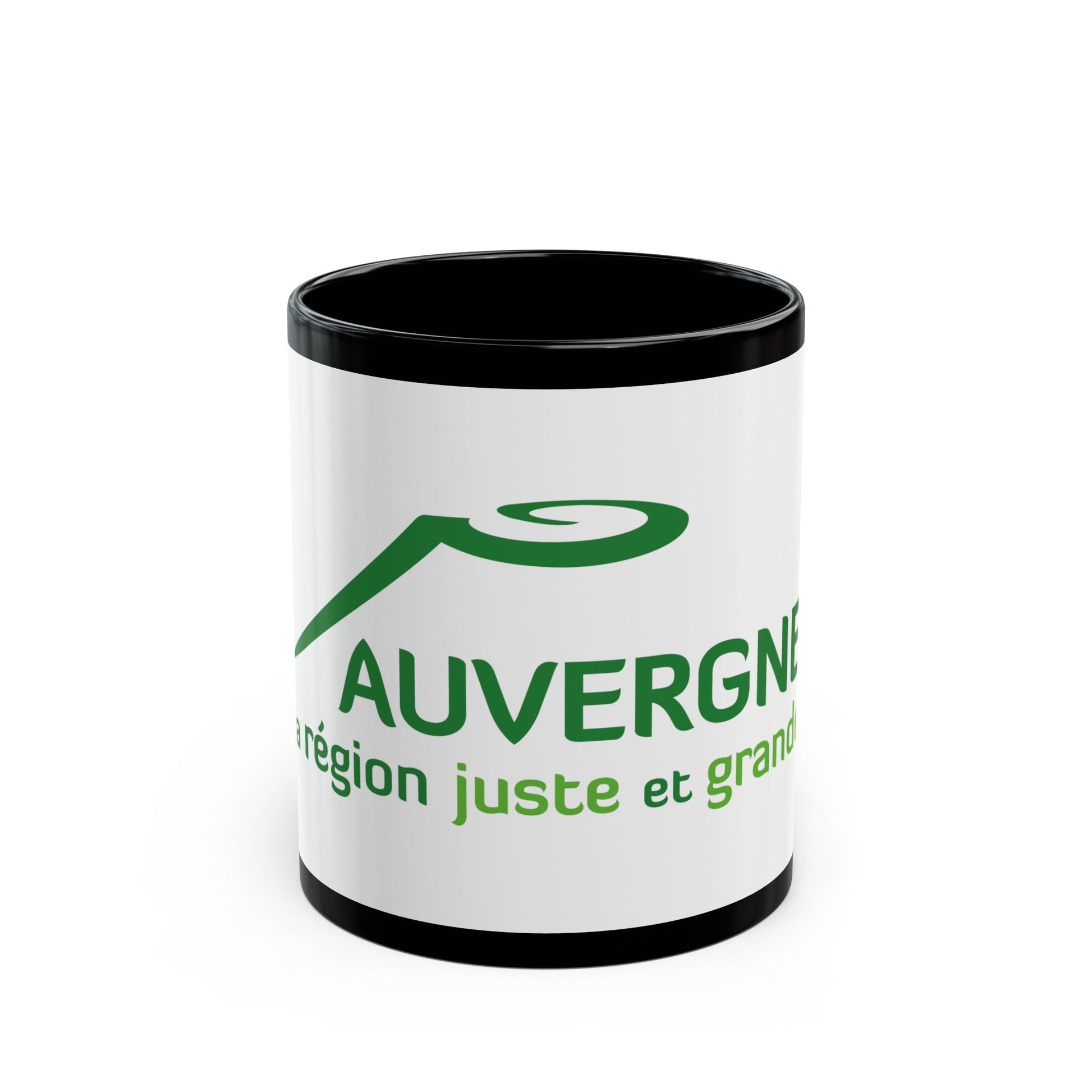 Flag of Auvergne France 2 - Black Coffee Mug-11oz-The Sticker Space