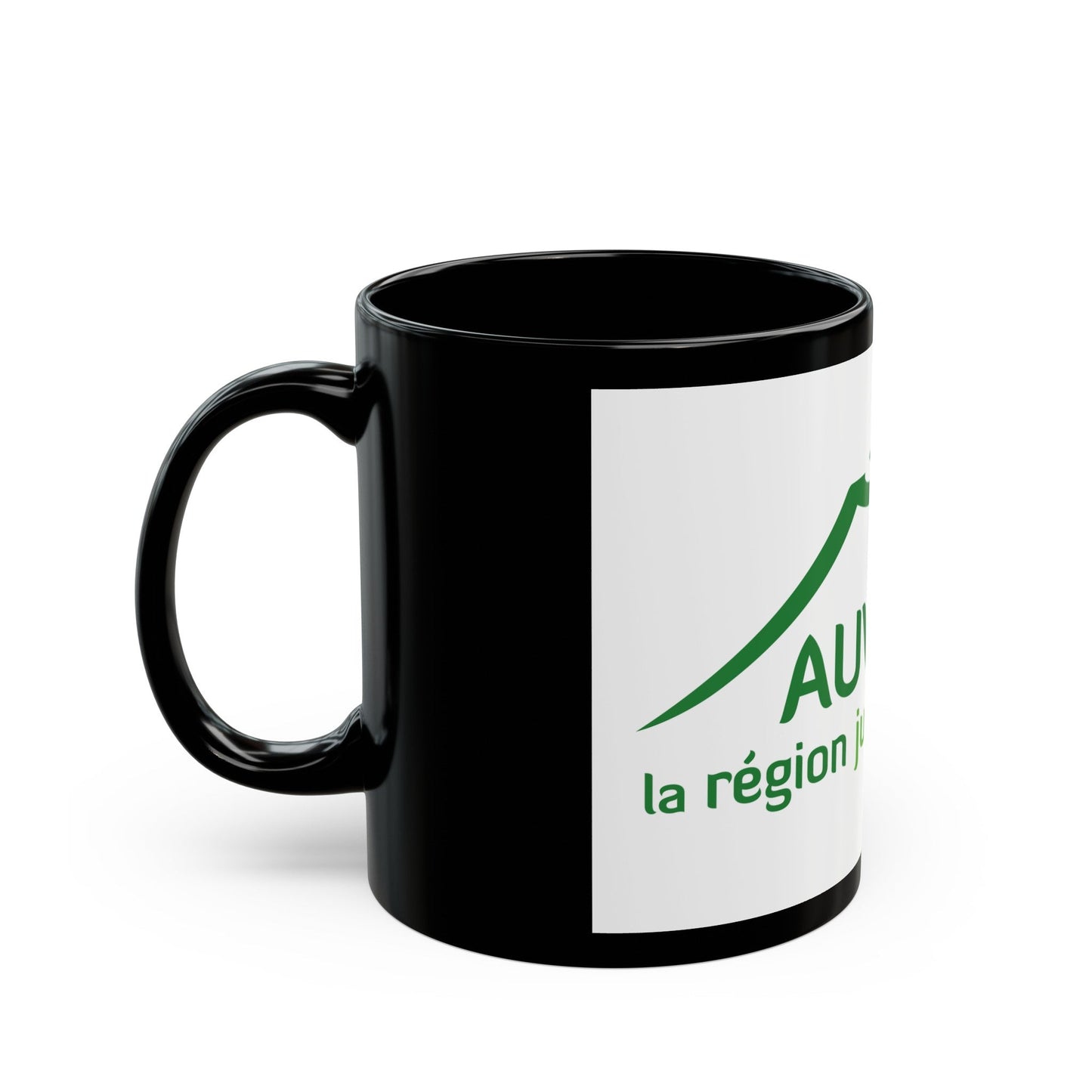 Flag of Auvergne France 2 - Black Coffee Mug-The Sticker Space