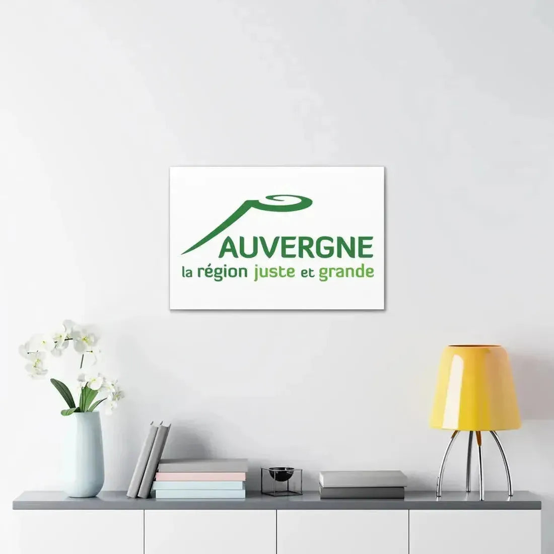 Flag of Auvergne France 2 - Canvas Wall Art - The Sticker Space