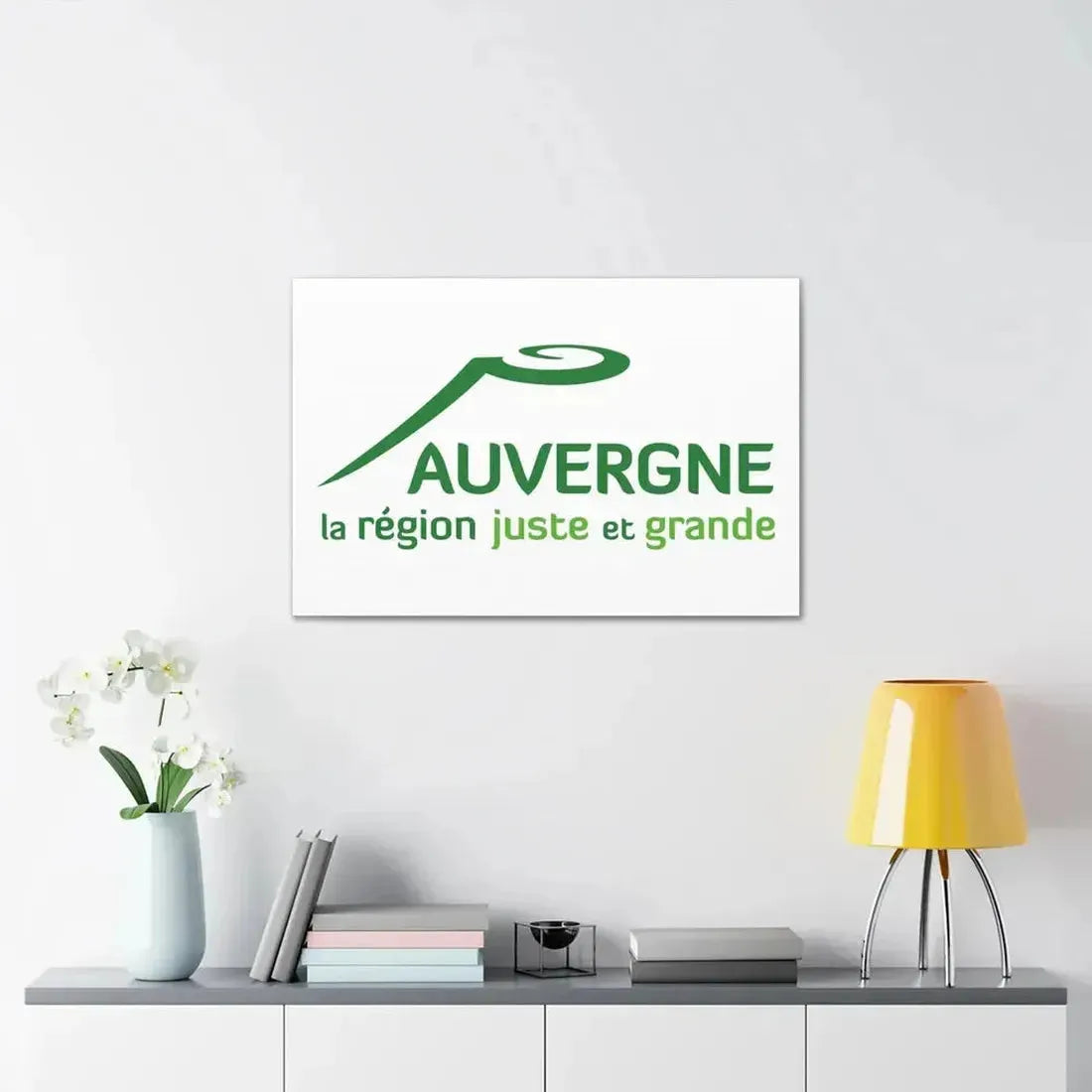 Flag of Auvergne France 2 - Canvas Wall Art - The Sticker Space