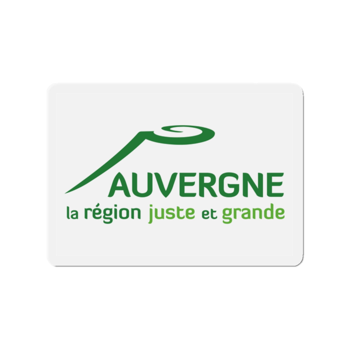 Flag of Auvergne France 2 - Die-Cut Magnet-2" x 2"-The Sticker Space