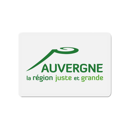 Flag of Auvergne France 2 - Die-Cut Magnet-3" x 3"-The Sticker Space