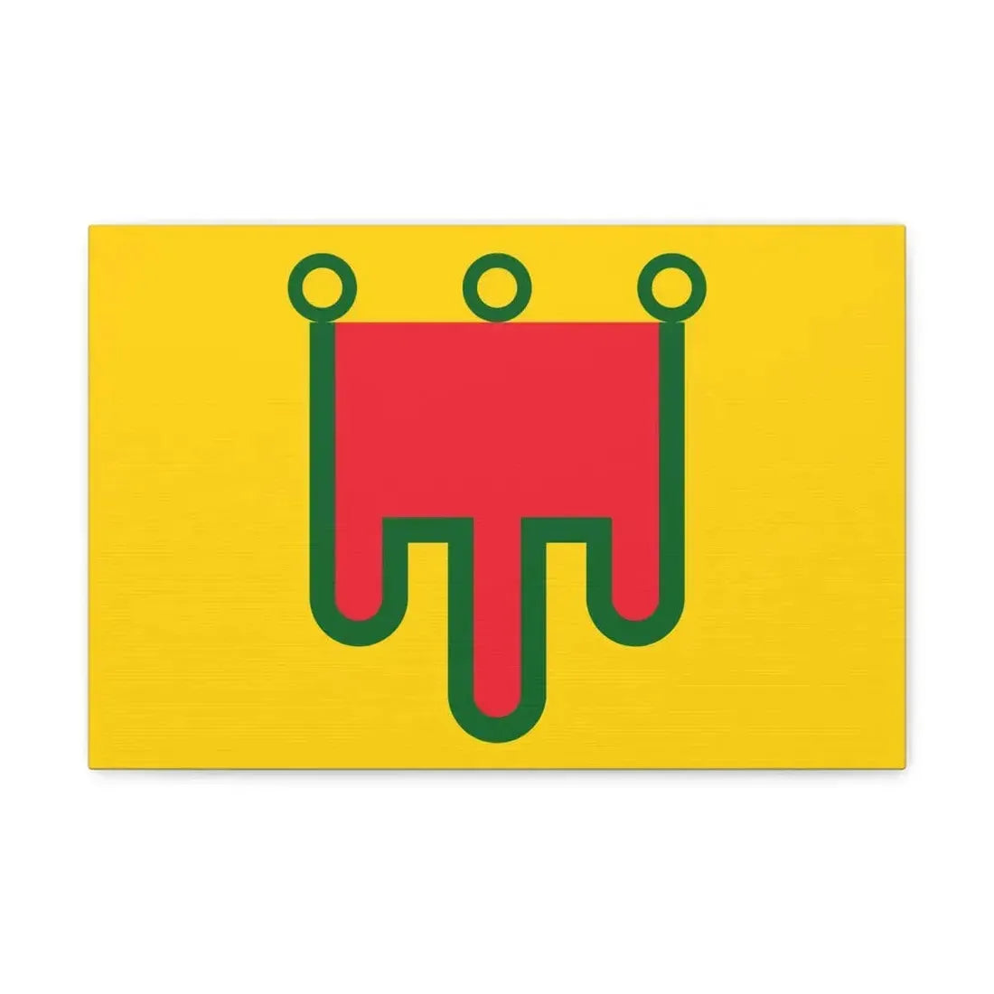 Flag of Auvergne France - Canvas Wall Art 18″ x 12″ 1.25" - The Sticker Space