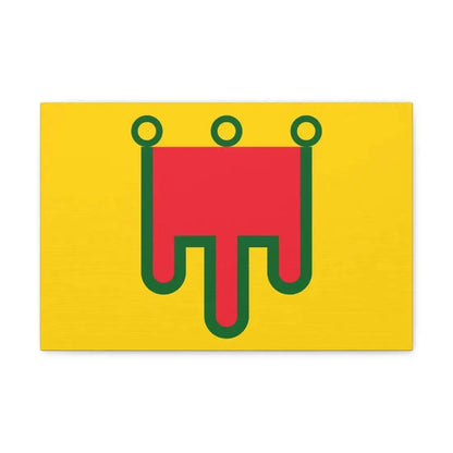 Flag of Auvergne France - Canvas Wall Art 18″ x 12″ 1.25" - The Sticker Space