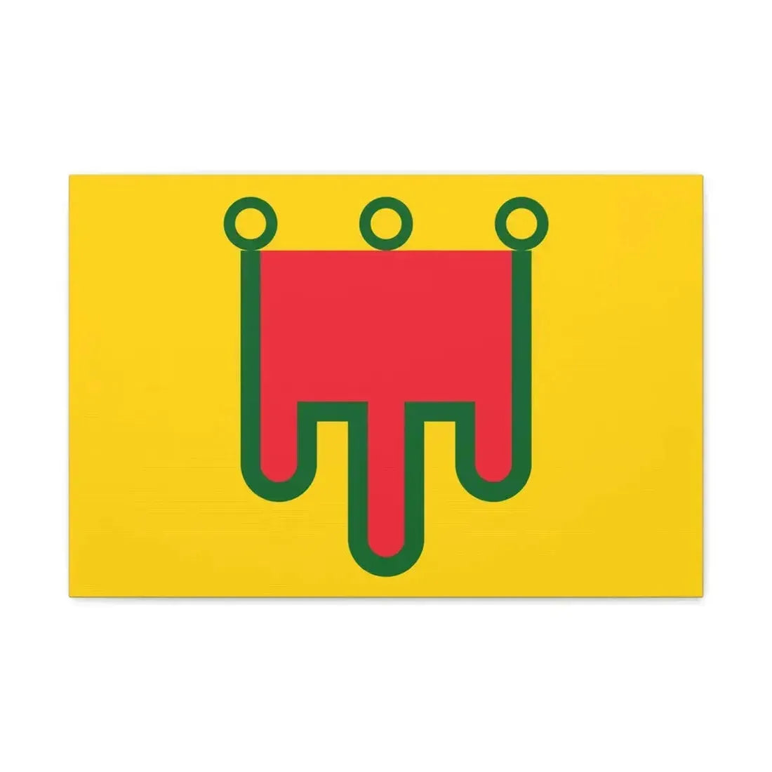 Flag of Auvergne France - Canvas Wall Art 24″ x 16″ 1.25" - The Sticker Space