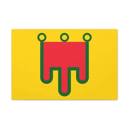 Flag of Auvergne France - Canvas Wall Art 24″ x 16″ 1.25" - The Sticker Space