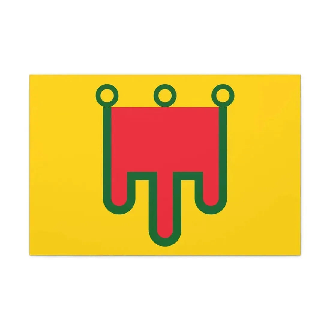 Flag of Auvergne France - Canvas Wall Art 30" x 20" 1.25" - The Sticker Space