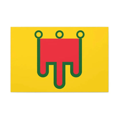 Flag of Auvergne France - Canvas Wall Art 30" x 20" 1.25" - The Sticker Space