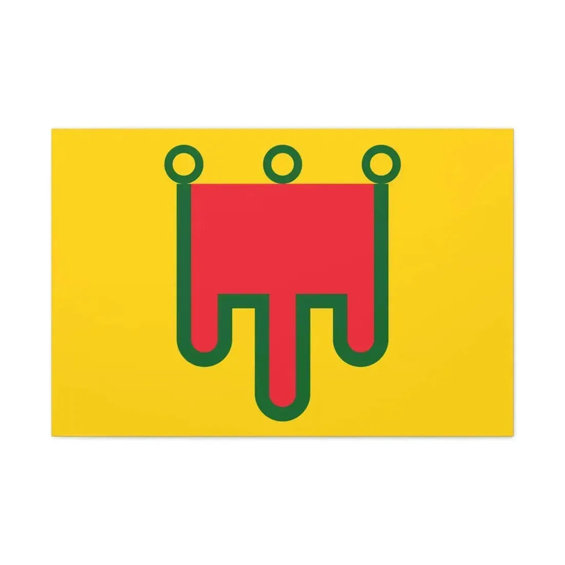 Flag of Auvergne France - Canvas Wall Art 36" x 24" 1.25" - The Sticker Space