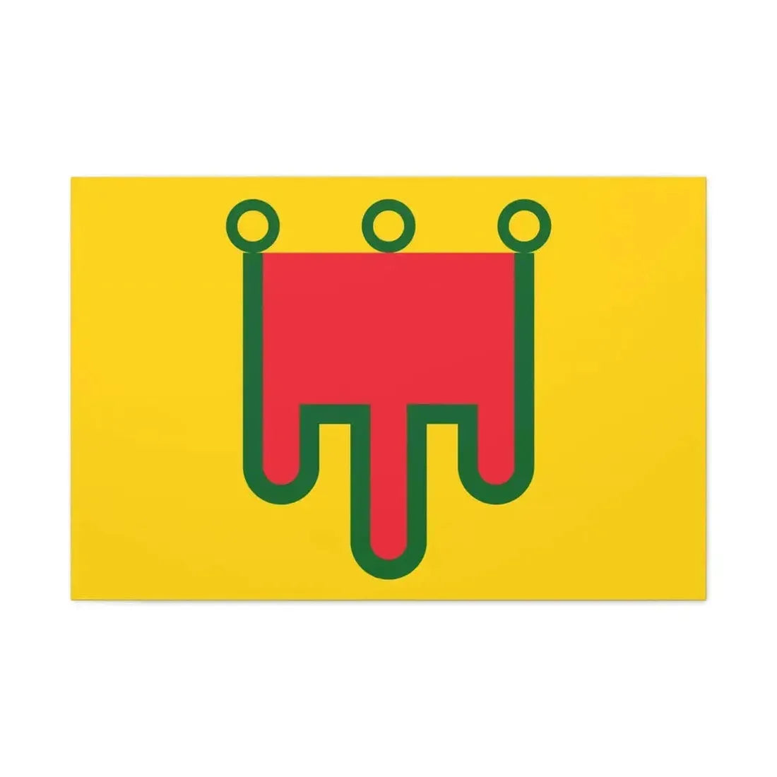 Flag of Auvergne France - Canvas Wall Art - The Sticker Space