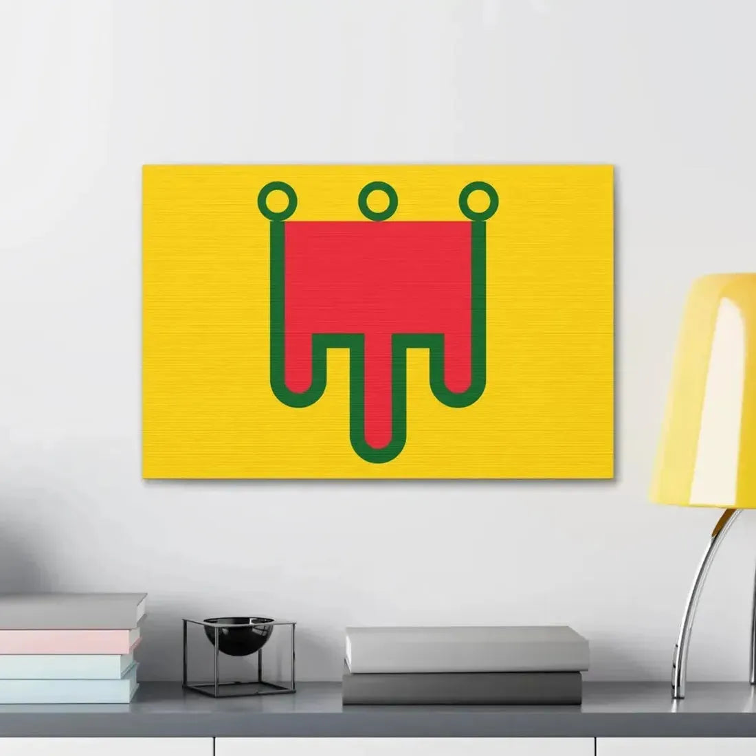 Flag of Auvergne France - Canvas Wall Art - The Sticker Space