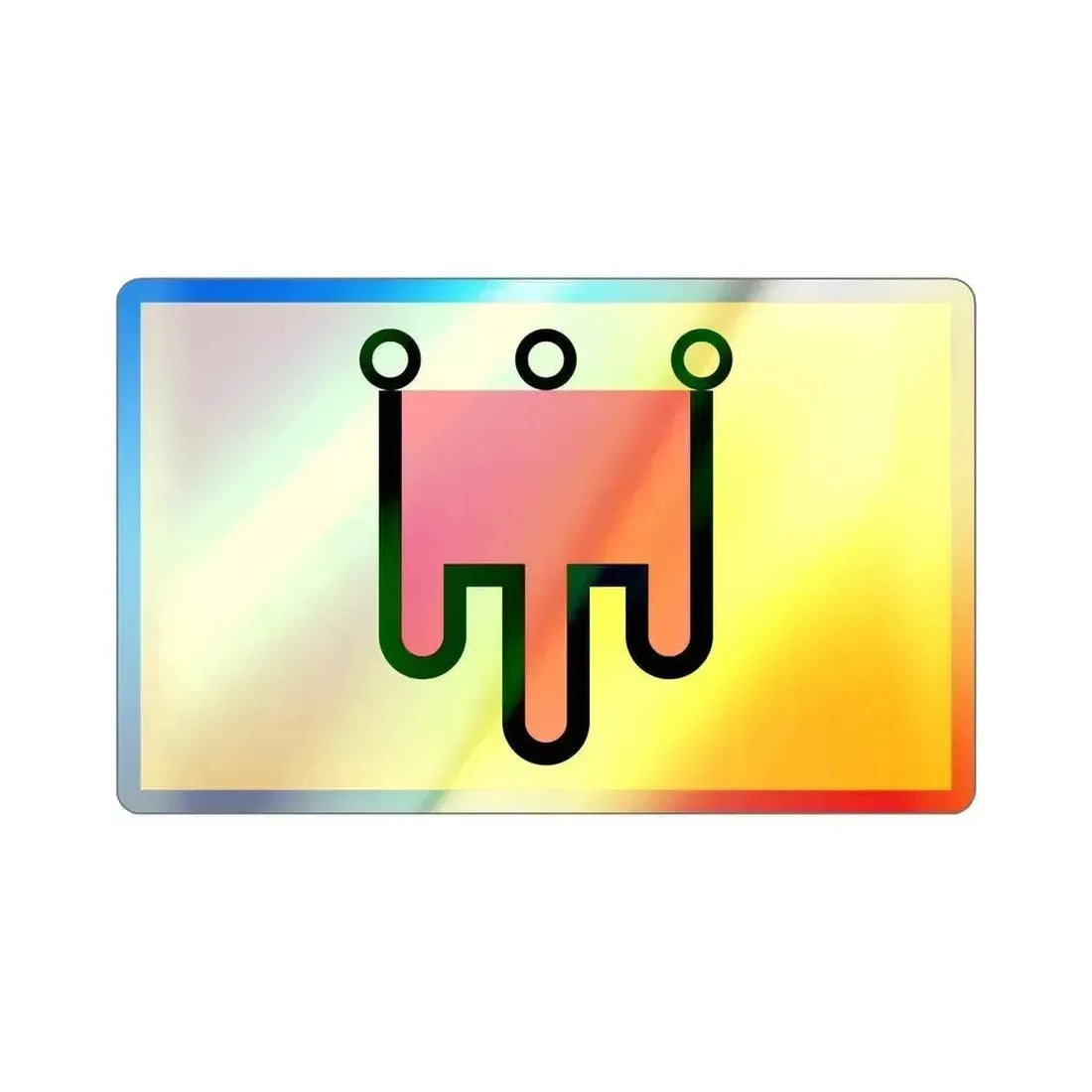 Flag of Auvergne France Holographic STICKER Die-Cut Vinyl Decal 6 Inch - The Sticker Space