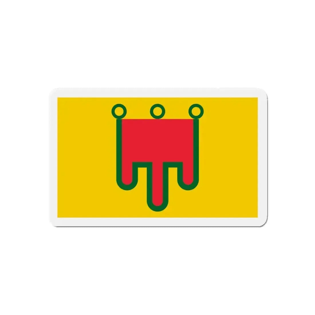 Flag of Auvergne France - Refrigerator Magnet 5 Inch - The Sticker Space