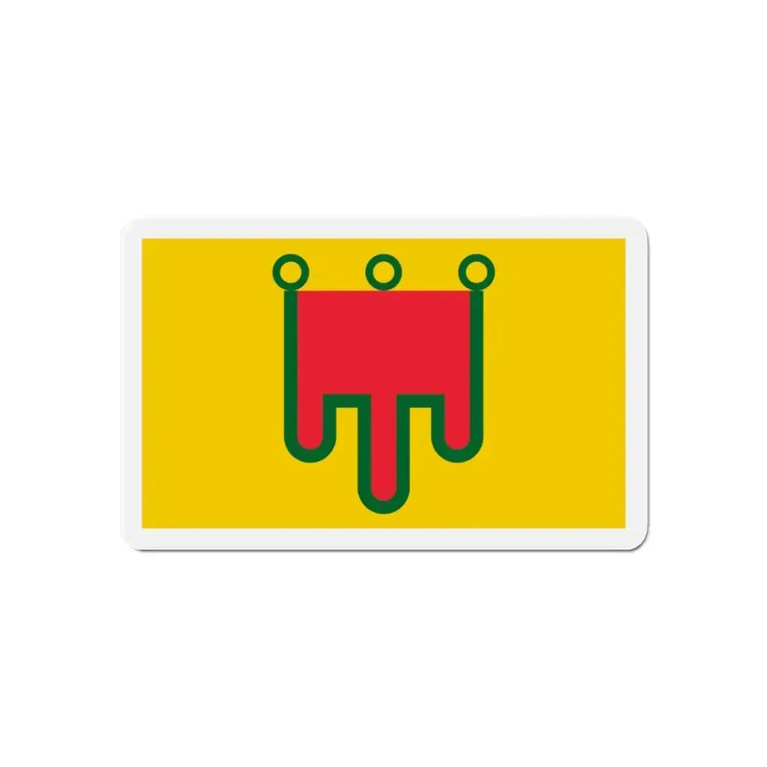Flag of Auvergne France - Refrigerator Magnet 6 Inch - The Sticker Space