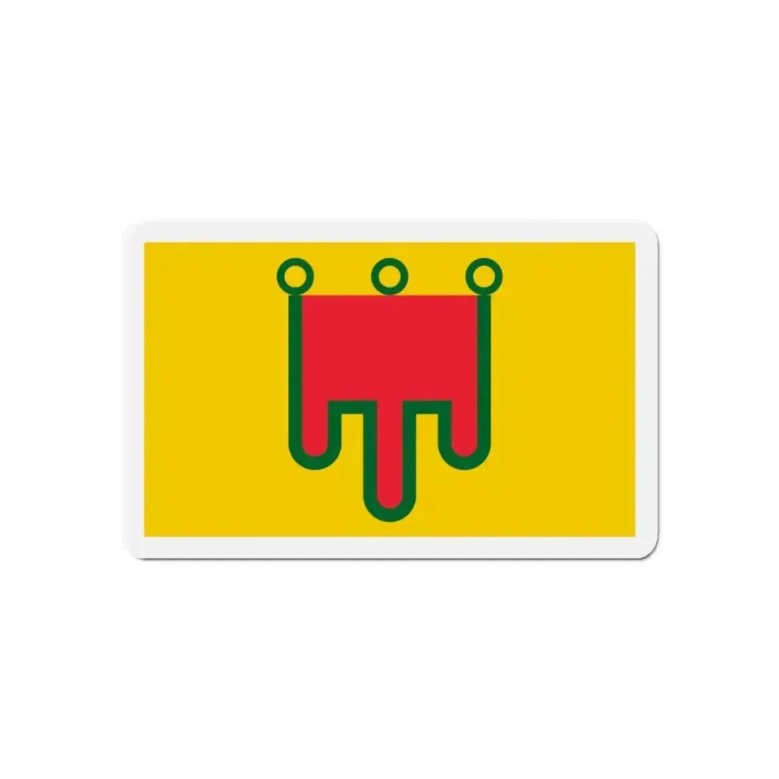 Flag of Auvergne France - Refrigerator Magnet - The Sticker Space