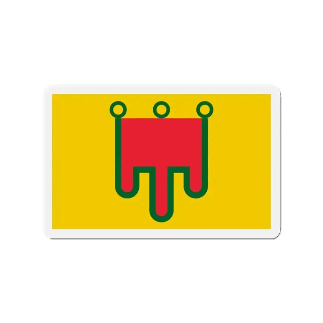 Flag of Auvergne France - Refrigerator Magnet - The Sticker Space