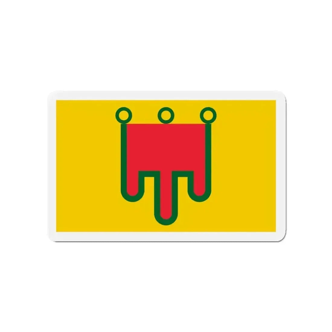 Flag of Auvergne France - Refrigerator Magnet - The Sticker Space