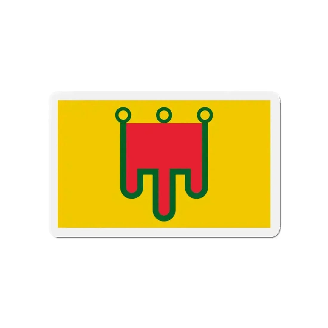 Flag of Auvergne France - Refrigerator Magnet - The Sticker Space