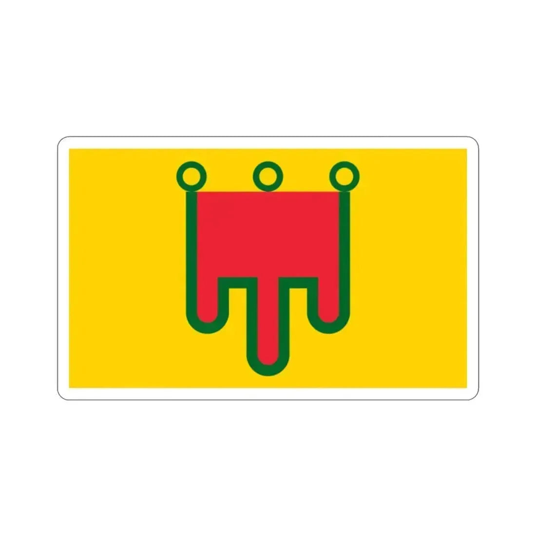 Flag of Auvergne France STICKER Vinyl Die-Cut Decal 2 Inch - The Sticker Space