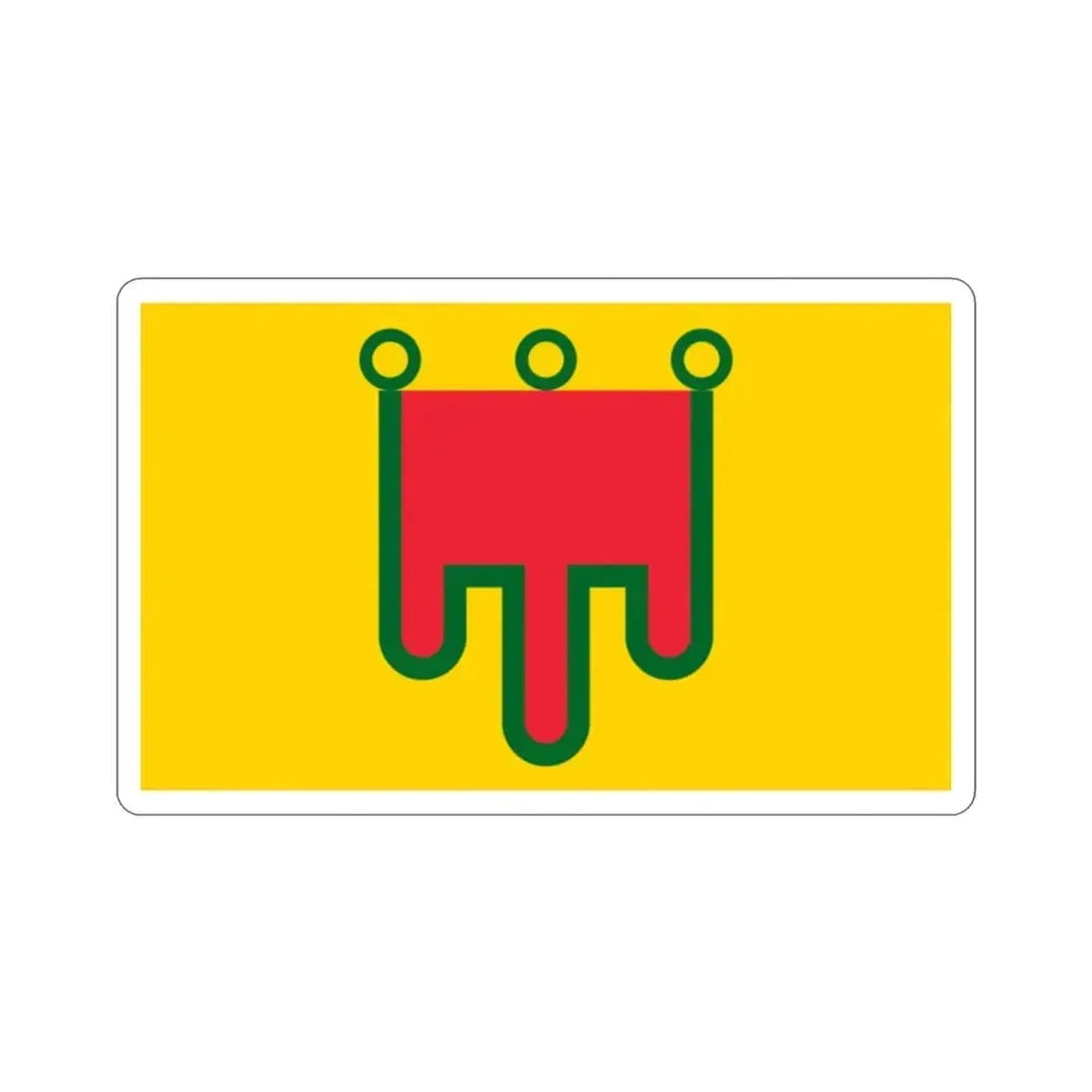 Flag of Auvergne France STICKER Vinyl Die-Cut Decal 2 Inch - The Sticker Space