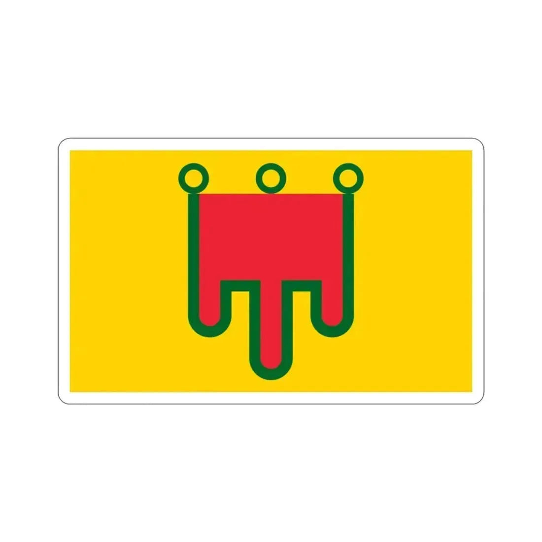 Flag of Auvergne France STICKER Vinyl Die-Cut Decal 3 Inch - The Sticker Space