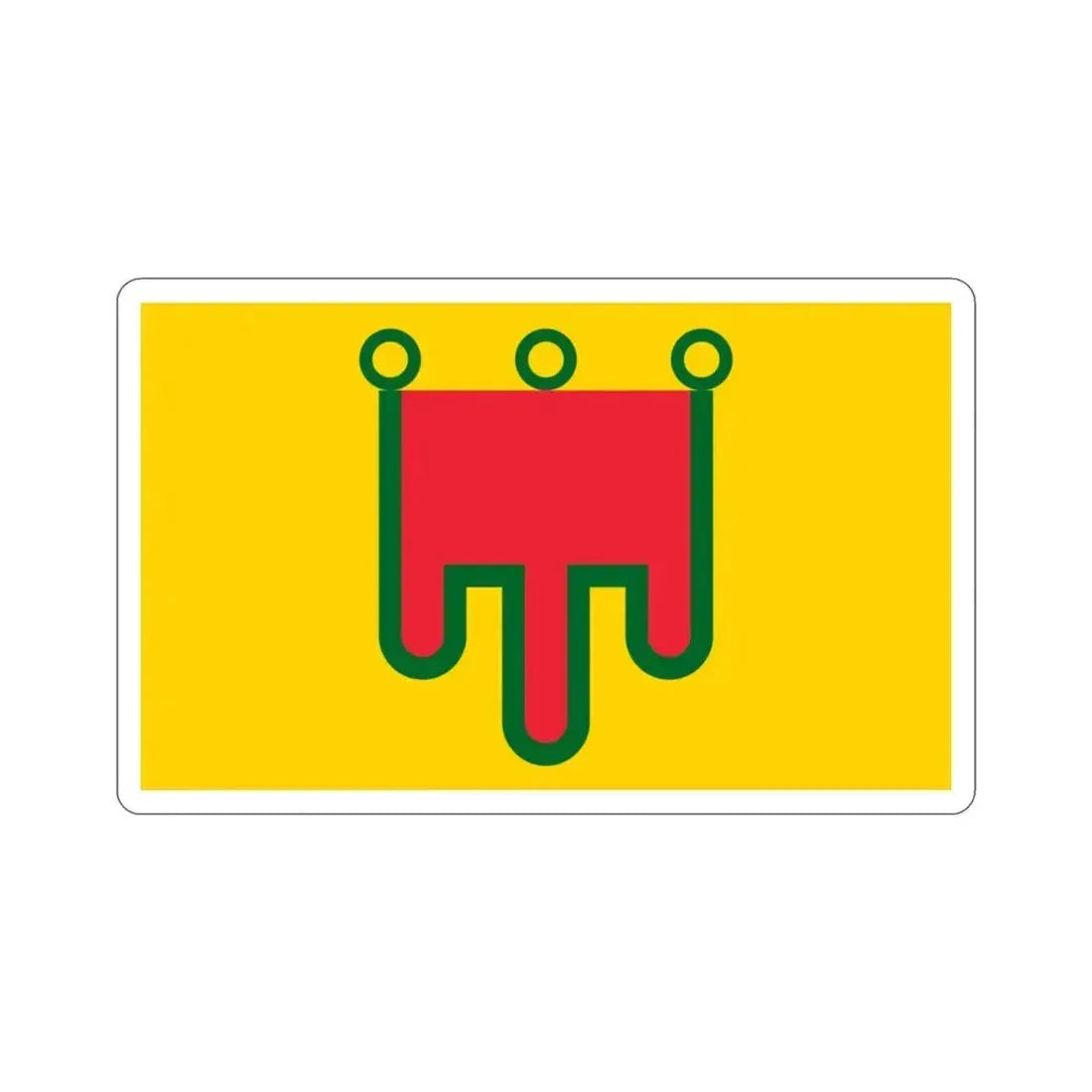 Flag of Auvergne France STICKER Vinyl Die-Cut Decal 3 Inch - The Sticker Space