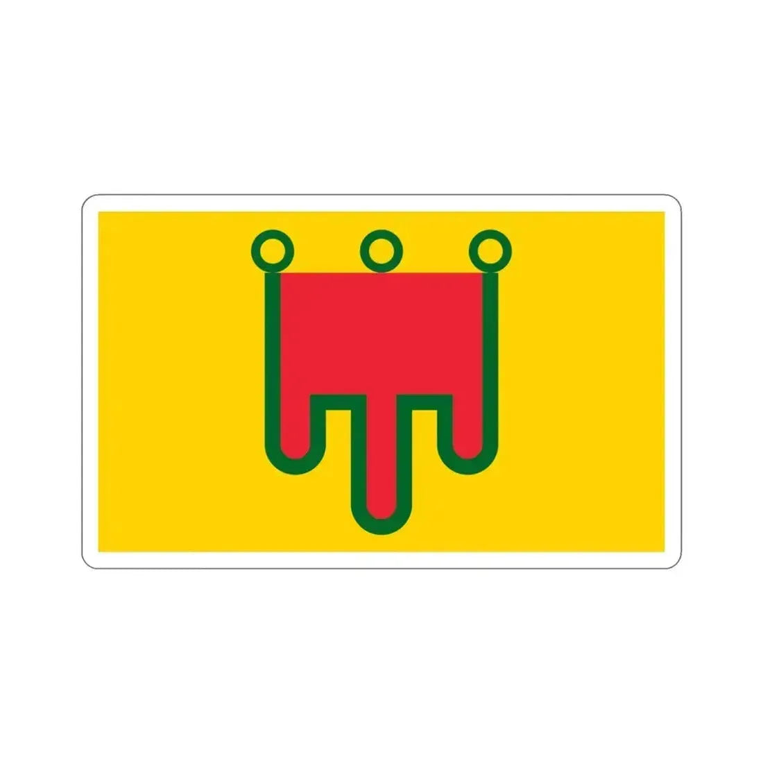 Flag of Auvergne France STICKER Vinyl Die-Cut Decal 4 Inch - The Sticker Space