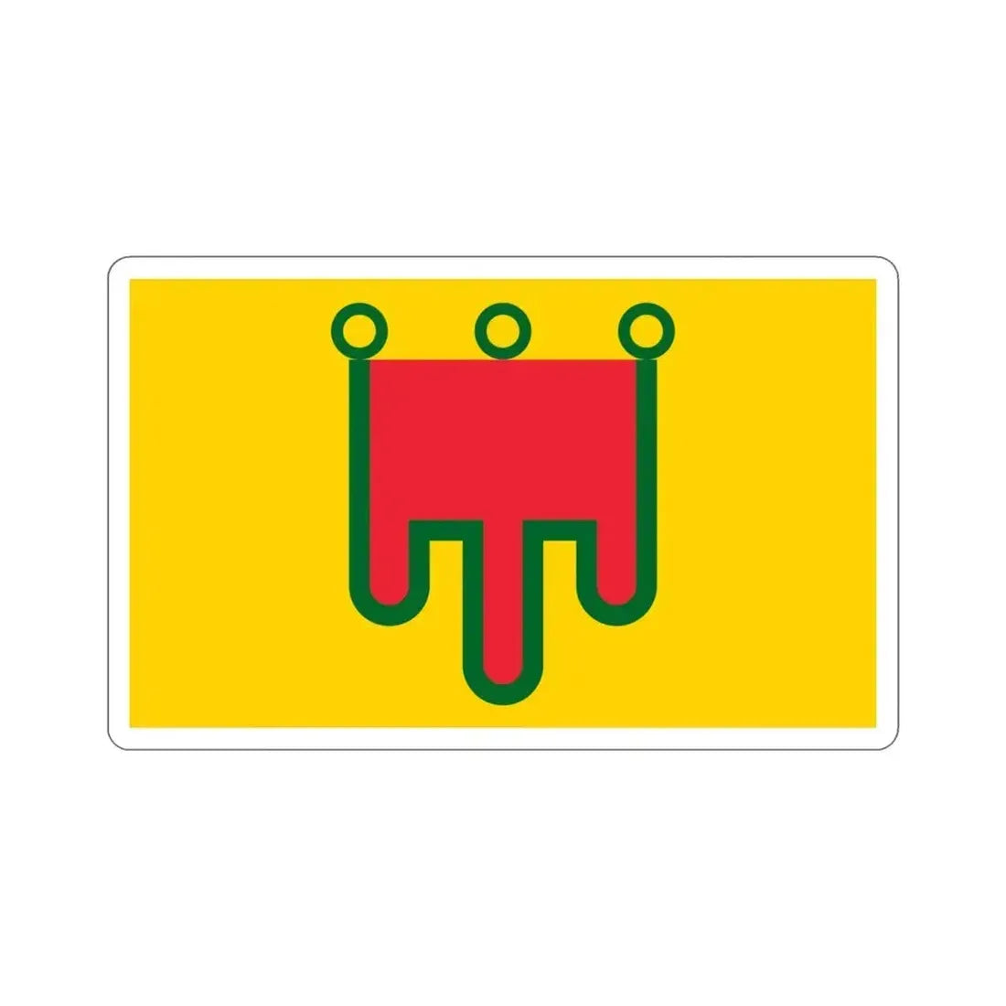 Flag of Auvergne France STICKER Vinyl Die-Cut Decal 4 Inch - The Sticker Space