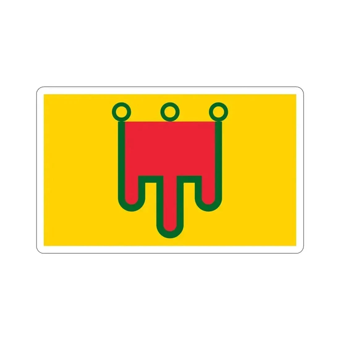 Flag of Auvergne France STICKER Vinyl Die-Cut Decal 5 Inch - The Sticker Space