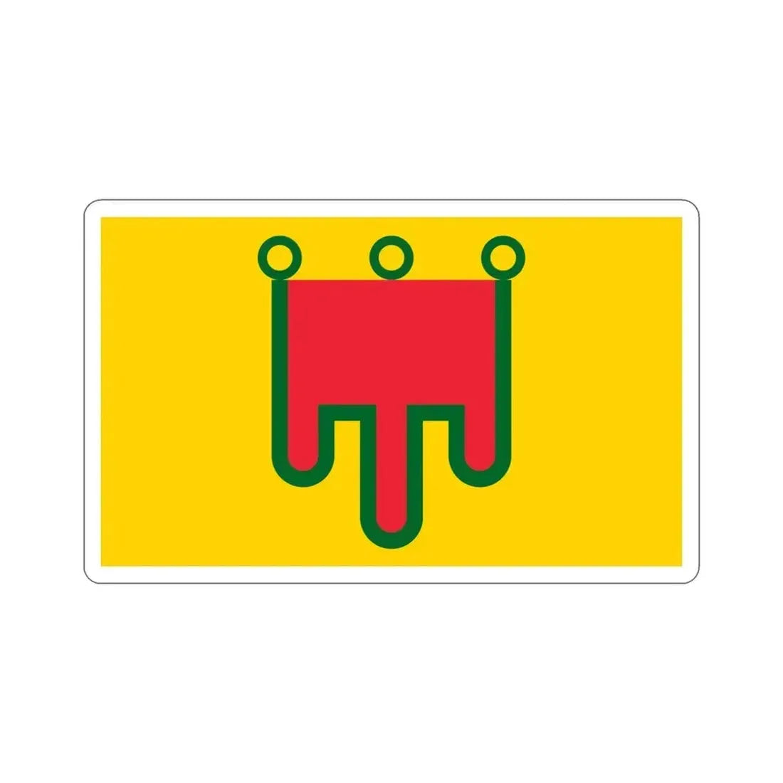 Flag of Auvergne France STICKER Vinyl Die-Cut Decal 5 Inch - The Sticker Space