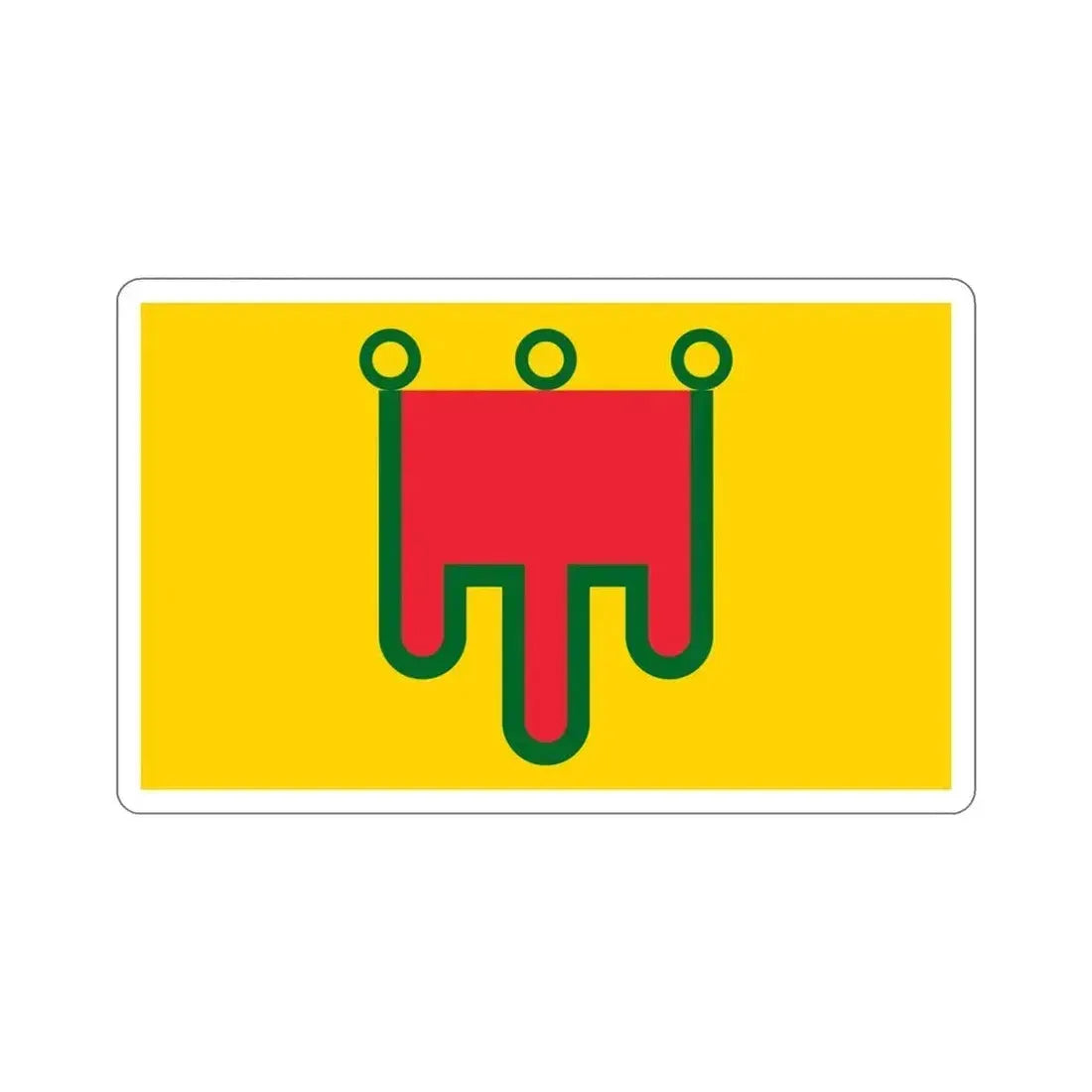 Flag of Auvergne France STICKER Vinyl Die-Cut Decal 6 Inch - The Sticker Space