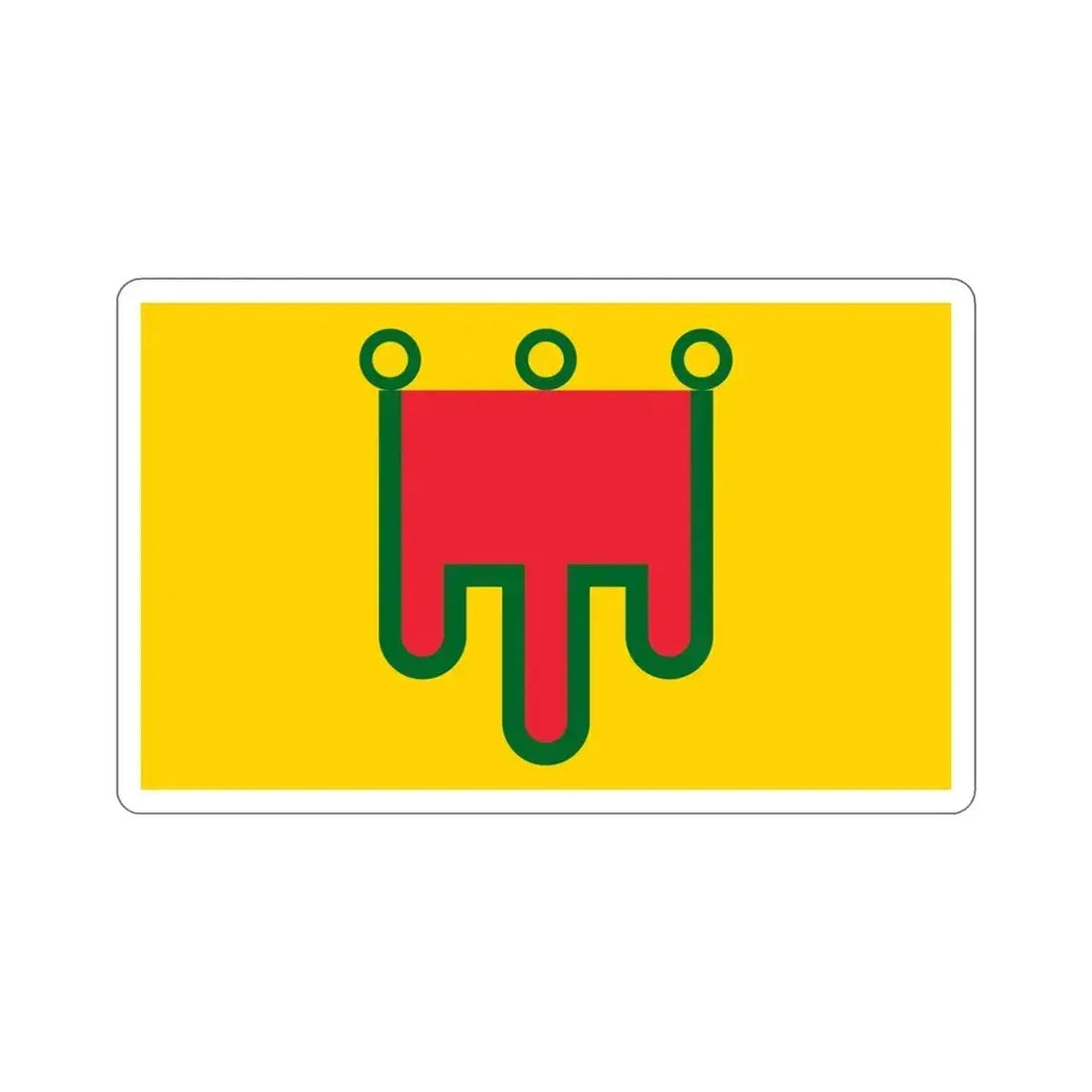 Flag of Auvergne France STICKER Vinyl Die-Cut Decal 6 Inch - The Sticker Space