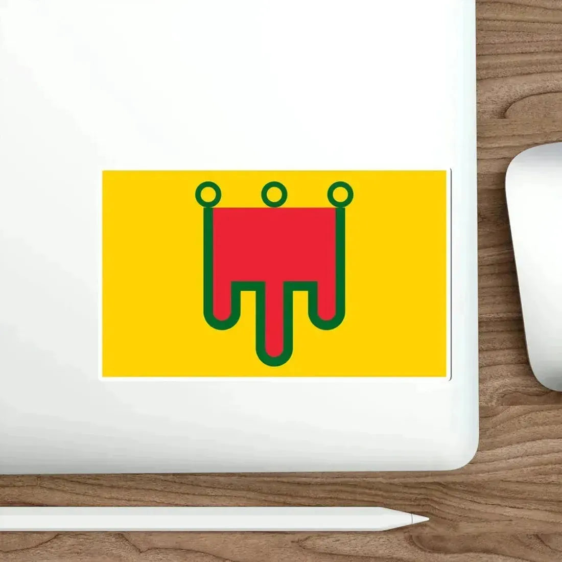 Flag of Auvergne France STICKER Vinyl Die-Cut Decal - The Sticker Space